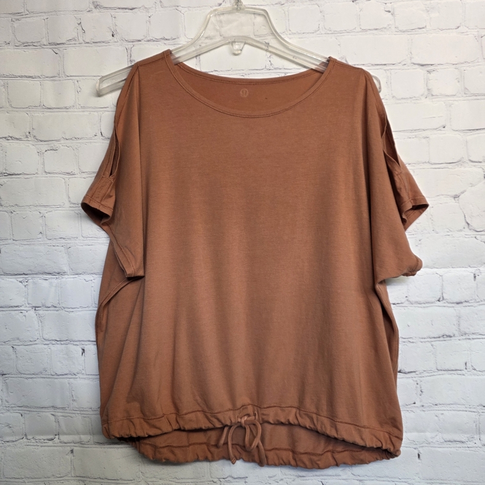Lululemon/  Orange Off Shoulder Top